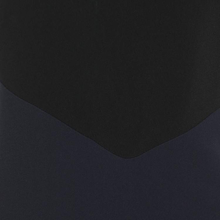 Pre Owned Roberto Cavalli Black/Blue Crepe Sleeveless Dress XL