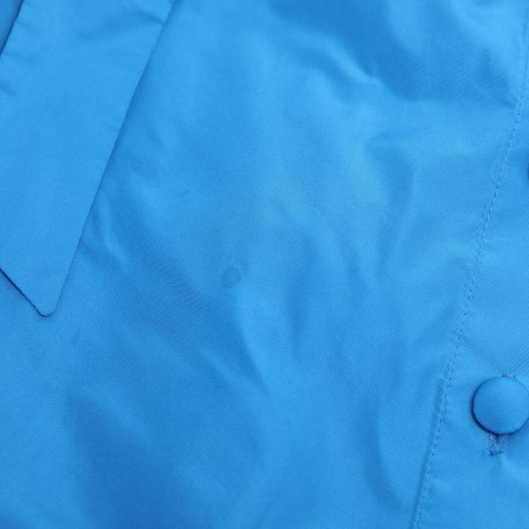 Pre Owned Roberto Cavalli Blue Polyester Maxi Skirt M