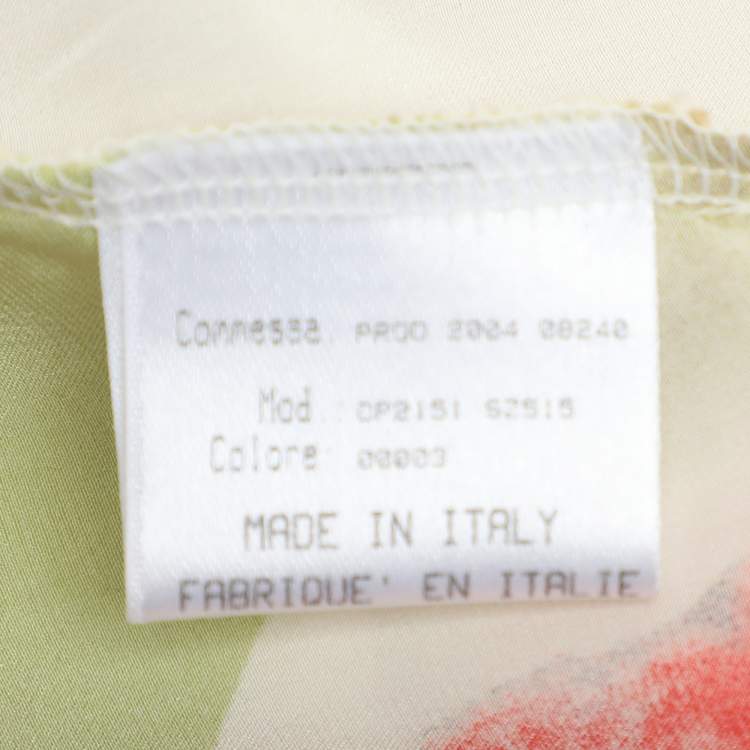 Pre Owned Roberto Cavalli Multicolor Floral Print Silk Dress M