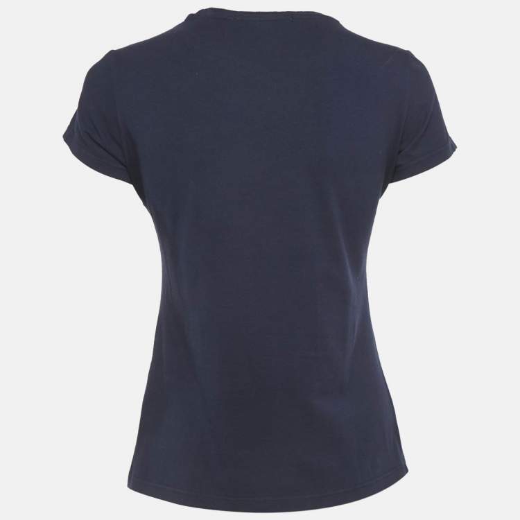 Pre Owned Roberto Cavalli Printed Cotton T-Shirt M