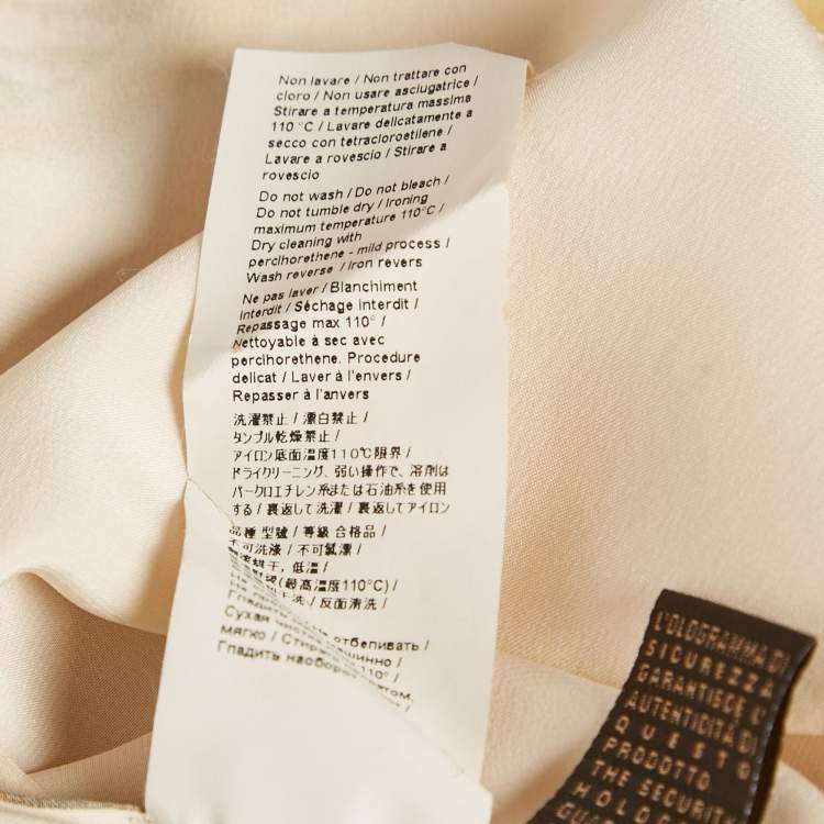 Pre Owned Roberto Cavalli Beige Printed Silk Cowl Neck Sleeveless Blouse S 