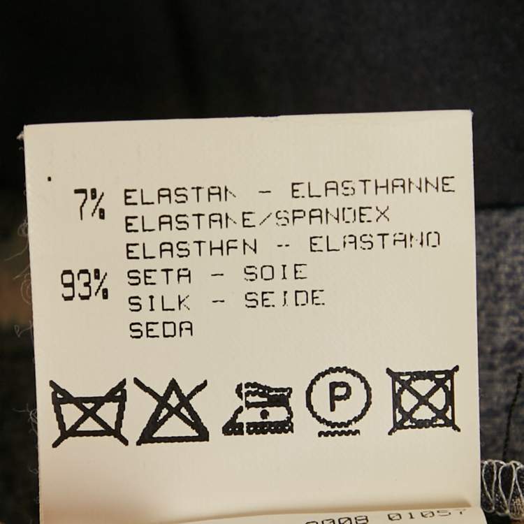 Pre Owned Roberto Cavalli Beige Printed Silk One shoulder Short  Dress S 