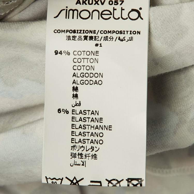 Pre Owned Roberto Cavalli Kids White Printed Cotton Flared Dress L (14-16 Yrs)