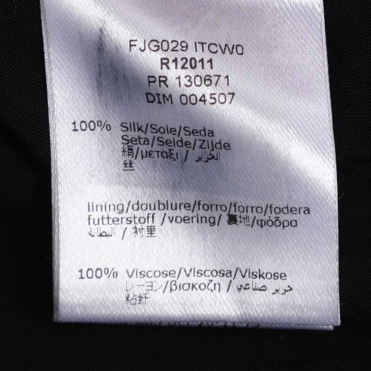 مملوكة مسبقًا Roberto Cavalli Black Multicolor Printed Satin Mini Dress M