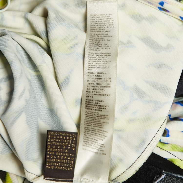 Pre Owned Roberto Cavalli Multicolor Printed Crepe Sleeveless Dress M