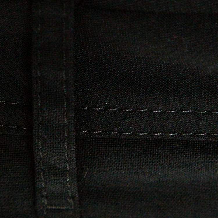 Pre Owned Roberto Cavalli Black Stretch Wool Tailored Flared Trousers M