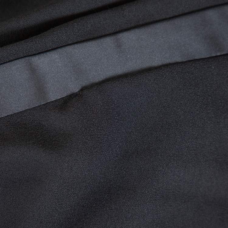 Pre Owned Roberto Cavalli Black Wool Blend Tailored Flared Trousers L