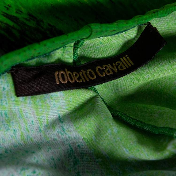 Pre Owned Roberto Cavalli  Multicolor Knit Skirt and Top Set S