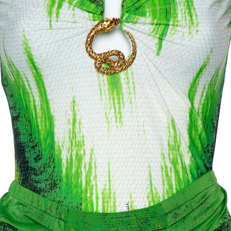 Pre Owned Roberto Cavalli  Multicolor Knit Skirt and Top Set S