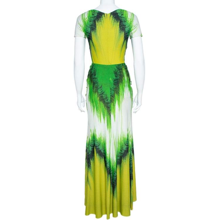 Pre Owned Roberto Cavalli  Multicolor Knit Skirt and Top Set S