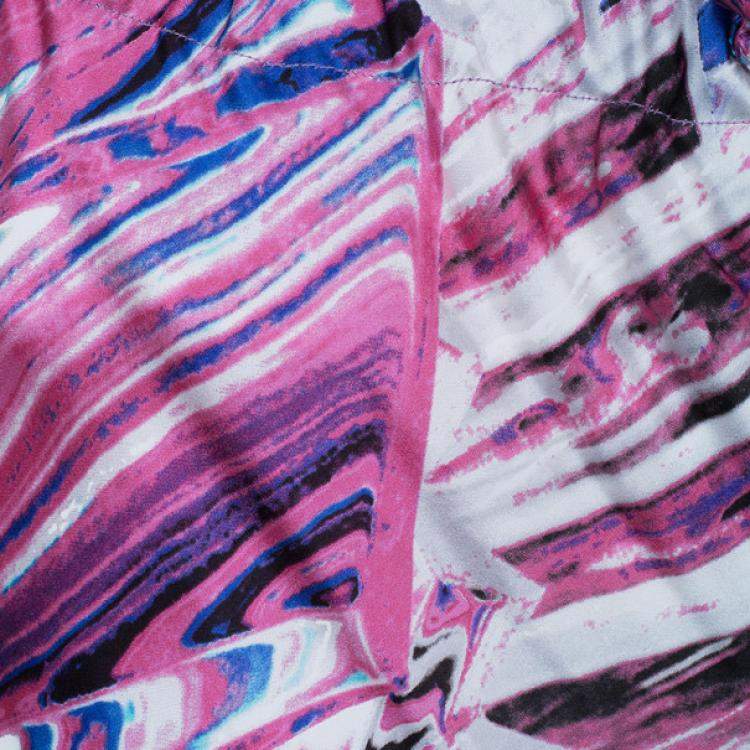 Pre Owned Roberto Cavalli Pink Hued Silk Palazzo Pants S