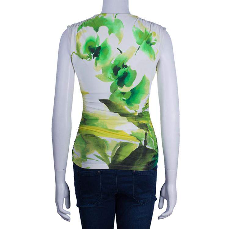 Pre Owned Roberto Cavalli Multicolor Sleeveless Top S