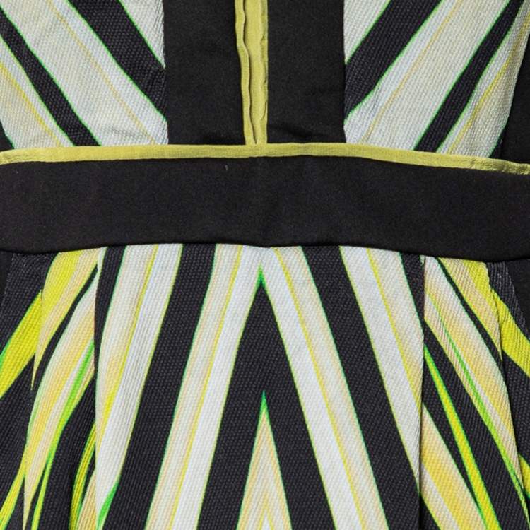 Pre Owned Roberto Cavalli Black Printed Knit Sleeveless Dress S