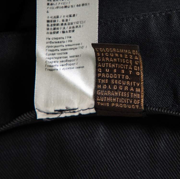 Pre Owned Roberto Cavalli Black Stretch Wool Trousers S