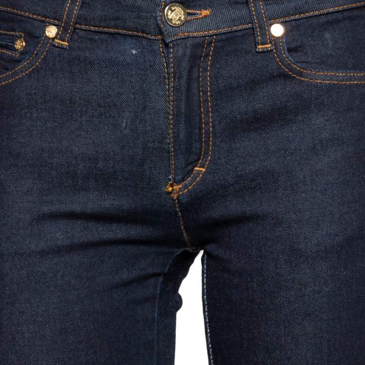 مملوكة مسبقًا Roberto Cavalli Dark Blue Denim Jeans S