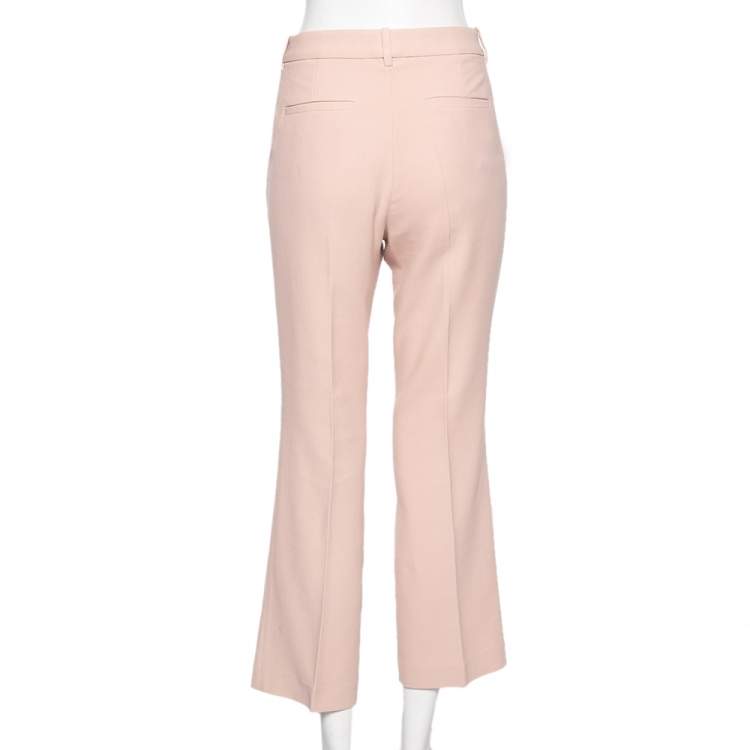 Pre Owned Roberto Cavalli Light Pink Cotton Tailored Pants M 