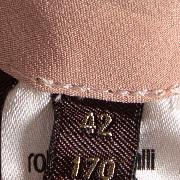 Pre Owned Roberto Cavalli Light Pink Cotton Tailored Pants M 
