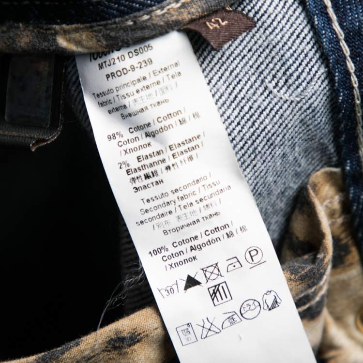 Pre Owned Roberto Cavalli Blue Denim Flared Jeans M
