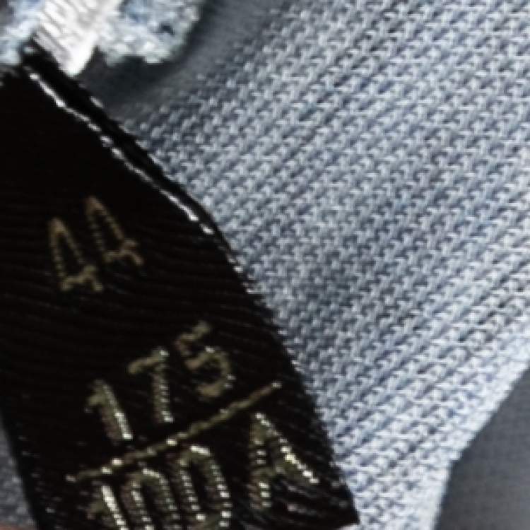 مملوكة مسبقًا Roberto Cavalli Blue Printed Jersey Tie Detail Dress M