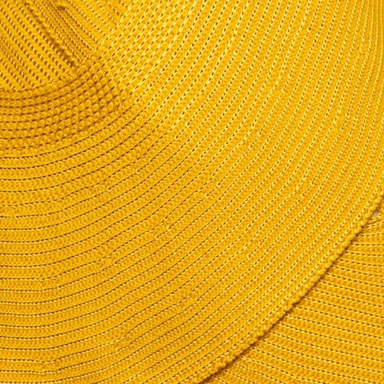 Pre Owned Roberto Cavalli Yellow Anatomical Rib Knit Crossover Cut-Out Detail Dress M