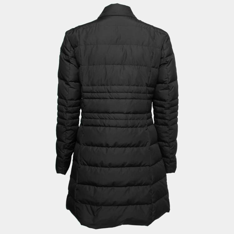Pre Owned Roberto Cavalli Black Synthetic Quilted Down Jacket L