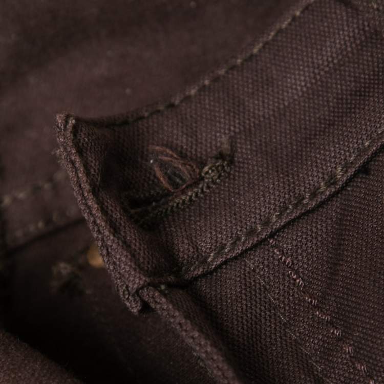 Pre Owned Roberto Cavalli Brown Denim Bootcut Jeans M Waist 29"