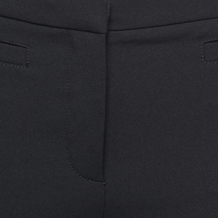 Pre Owned Roberto Cavalli Black Stretch Gabardine Slim Fit Trousers M