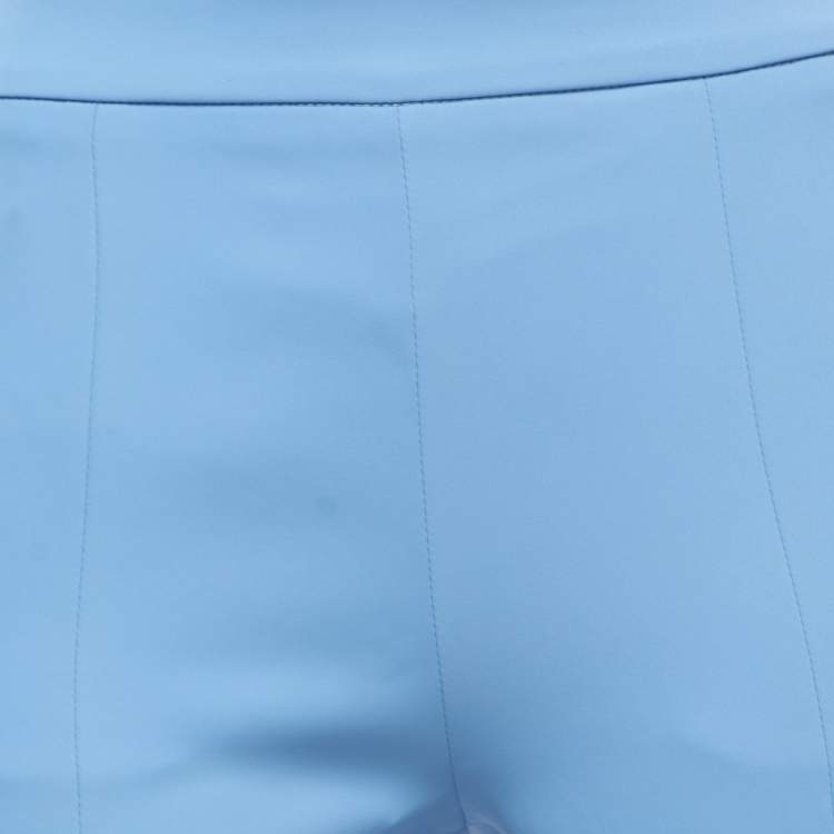 Pre Owned Class by Roberto Cavalli Blue Crepe  Flared Trousers S