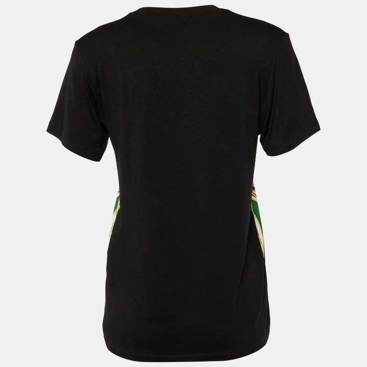 مملوكة مسبقًا Roberto Cavalli Multicolor Printed Polyester & Cotton Knit T-Shirt S