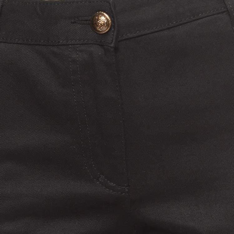 Pre Owned Roberto Cavalli Black Denim Flared Jeans M Waist 30"