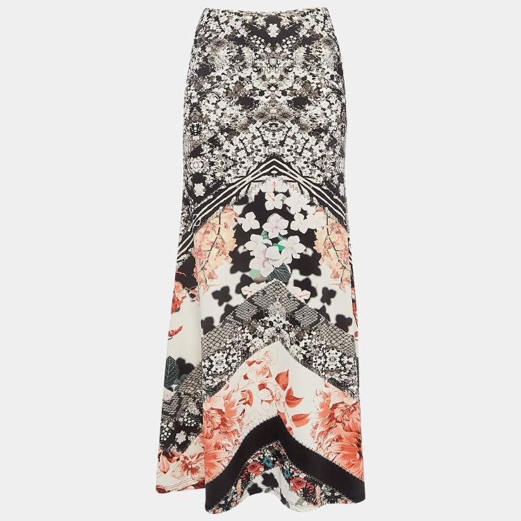 Floral print jersey maxi skirt best sale