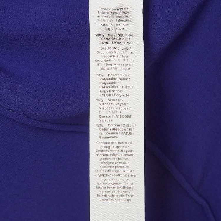 مملوكة مسبقًا Roberto Cavalli Purple Embellished Silk Kaftan Maxi Dress M