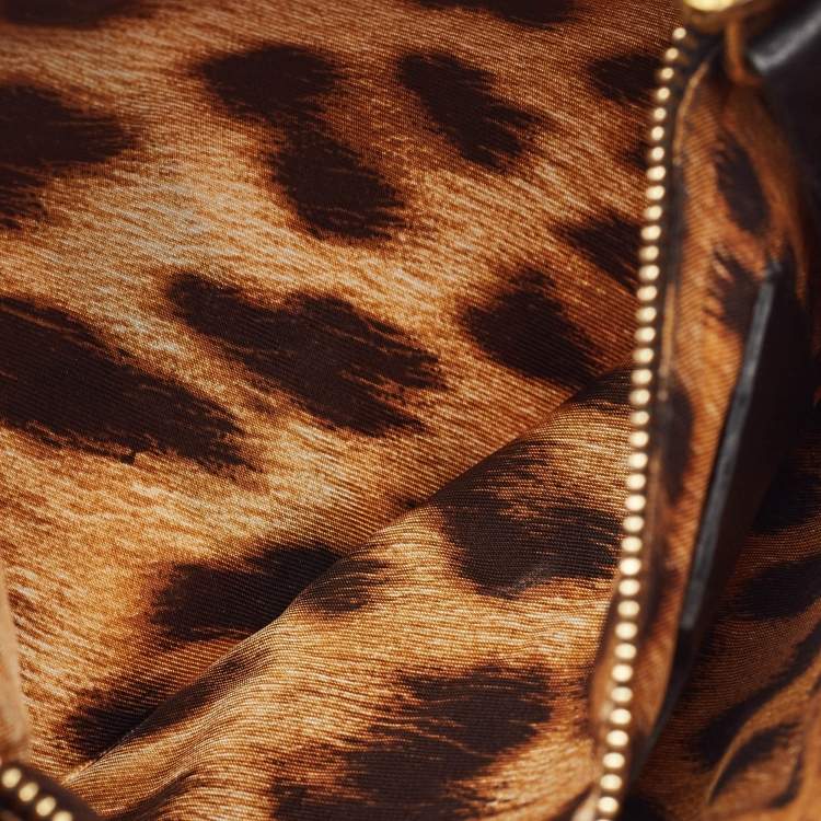Pre Owned Roberto Cavalli Blue Python Shoulder Bag