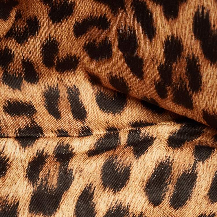 Pre Owned Roberto Cavalli Orange Leather RC Logo Zip Aound Clutch