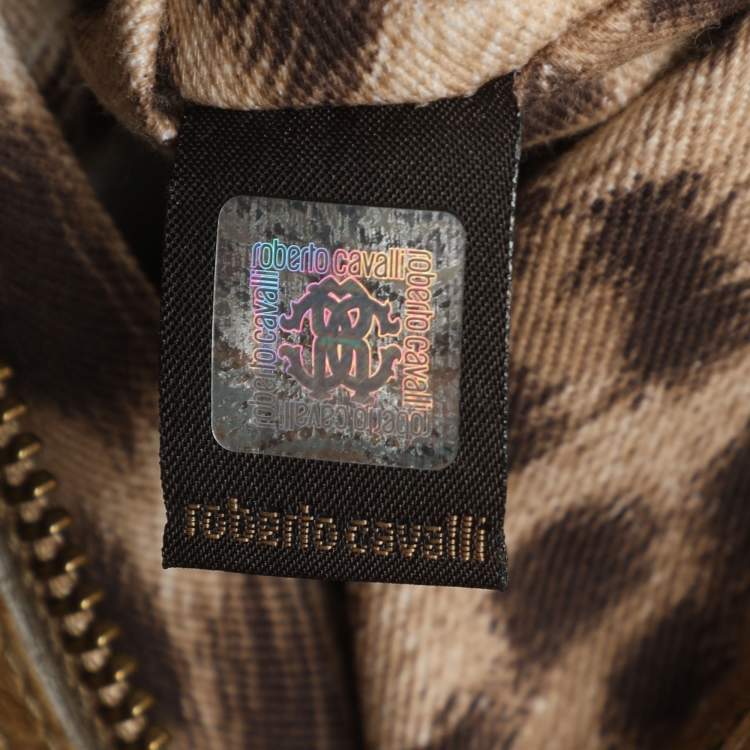 Pre Owned Roberto Cavalli Beige Leather Satchels