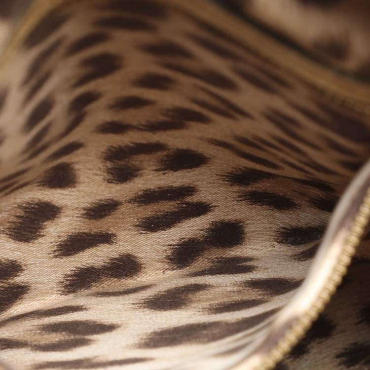 Pre Owned Roberto Cavalli Beige Leather Satchels