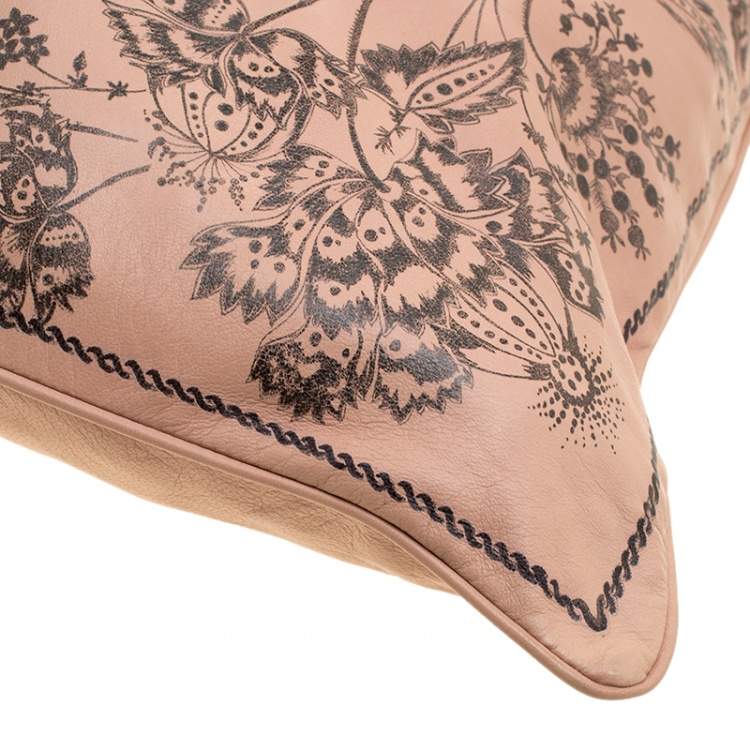 Pre Owned Roberto Cavalli Dusty Pink Leather Shoulder Bag