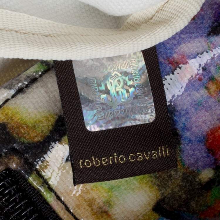 Pre Owned Roberto Cavalli Multicolor Printed PVC Tote