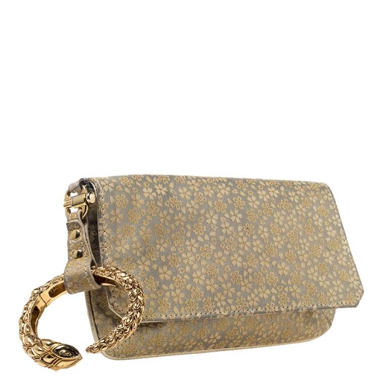 gold wristlet clutch