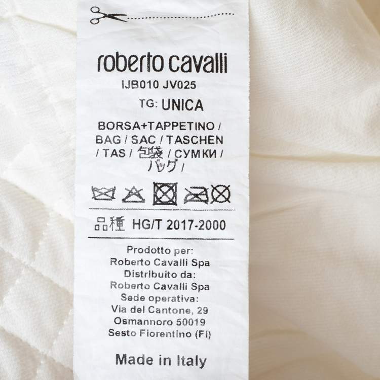 Pre Owned Roberto Cavalli Baby Pink Cotton Diaper Bag