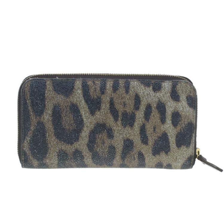 مملوكة مسبقًا Roberto Cavalli Leopard Print Wallet
