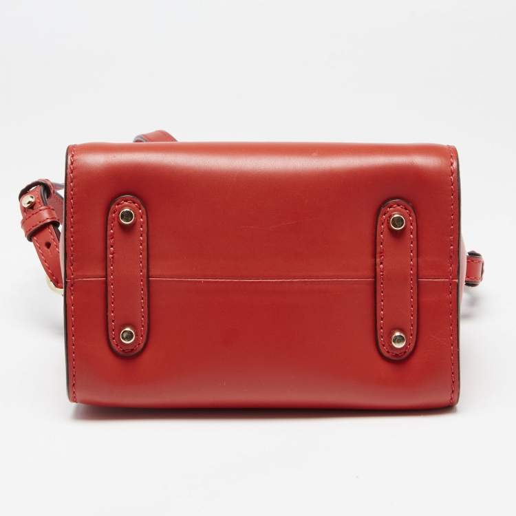 Pre Owned Roberto Cavalli Orange Leather Florence Tote