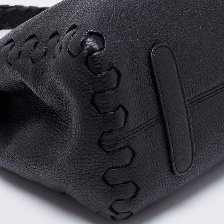Pre Owned Roberto Cavalli Black Leather Regina Tote