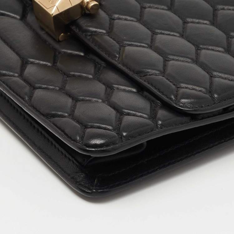 Pre Owned Roberto Cavalli Black Quilted Leather Hera Shoulder Bag