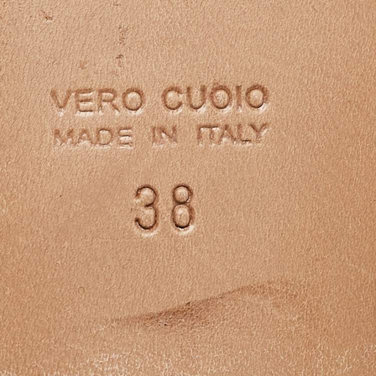 Pre Owned Roberto Cavalli Pink Nubuck Leather Logo Mules Size 38