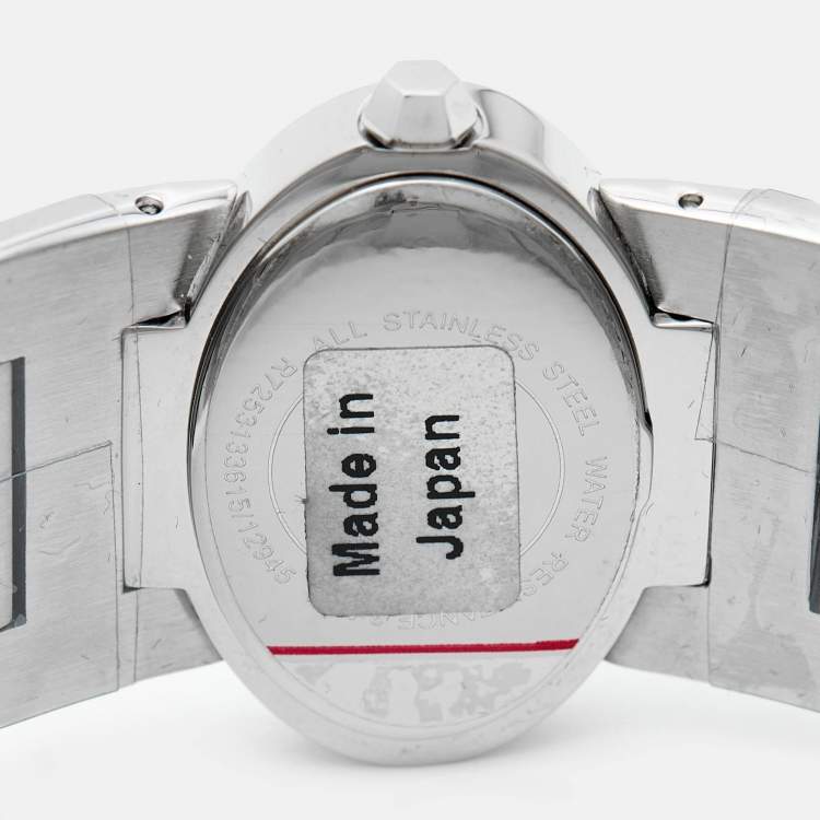 Pre Owned Roberto Cavalli Silver Stainless Steel R7253133615 Women's Wristwatch 36 mm