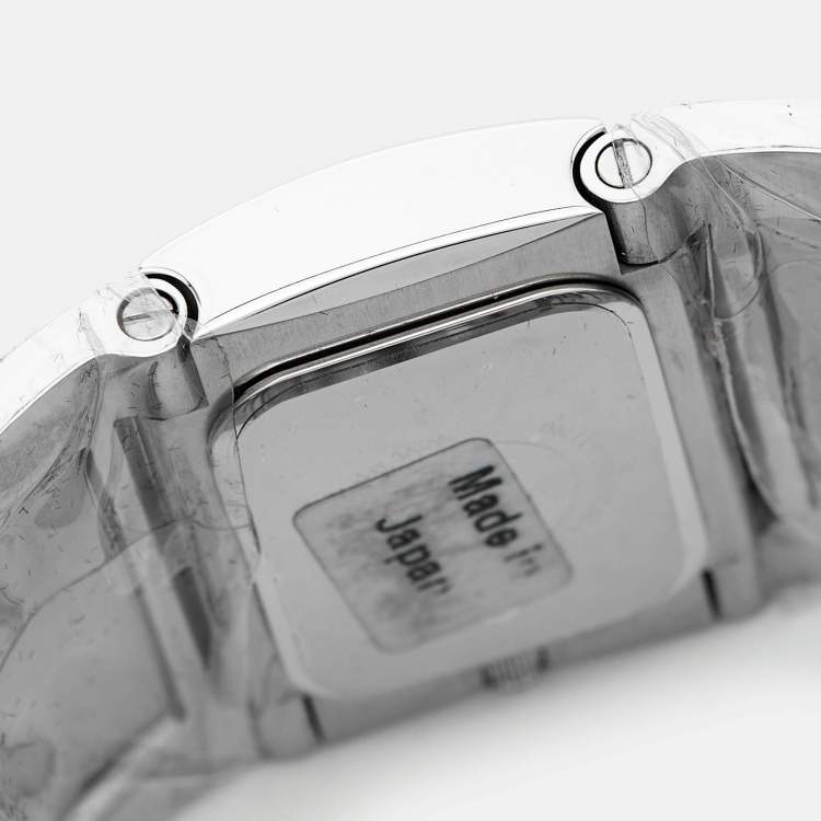 Pre Owned Roberto Cavalli Mother of Pearl Stainless Steel Pavon R7253117515 Women's Wristwatch 38 mm