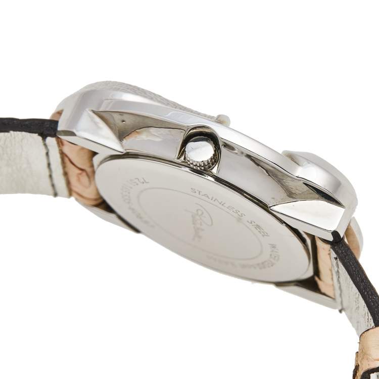 مملوكة مسبقًا Roberto Cavalli Brown Stainless Steel Python  R7251165535 Women's Wristwatch 38 mm