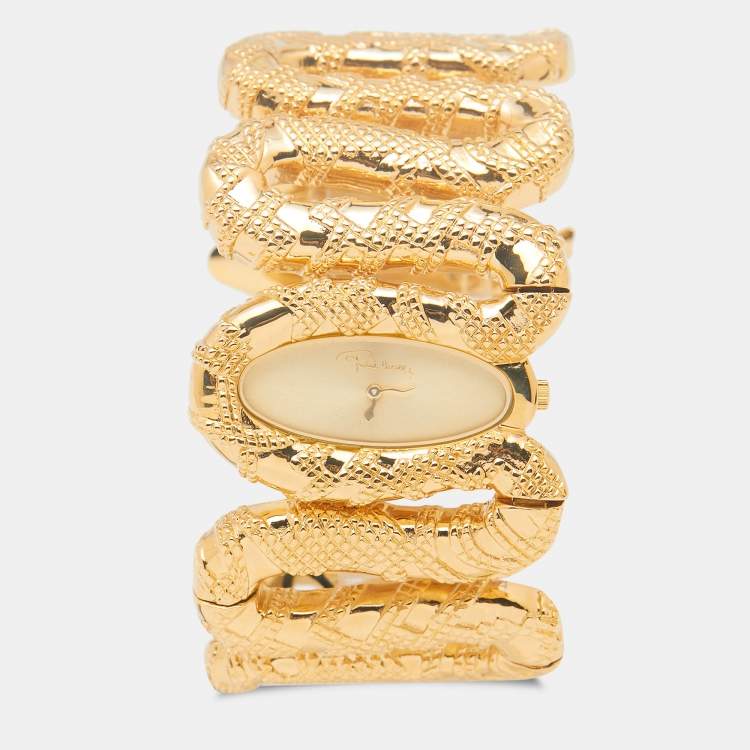 Roberto Cavalli Champagne Gold Tone Stainless Steel R7253195517 ...