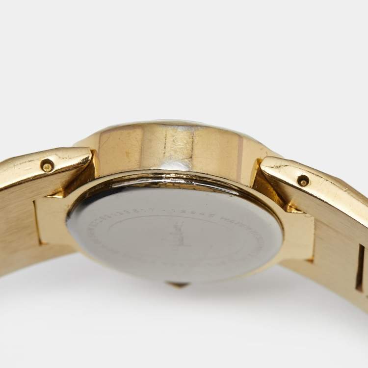 Pre Owned Roberto Cavalli Champagne Gold Plated Stainless Steel R7253133617 Women's Wristwatch 36 mm